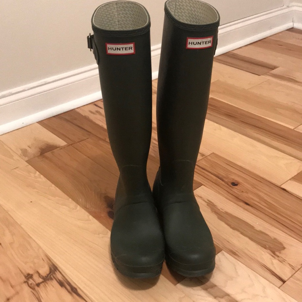 Hunter Tall Green Rain Boots